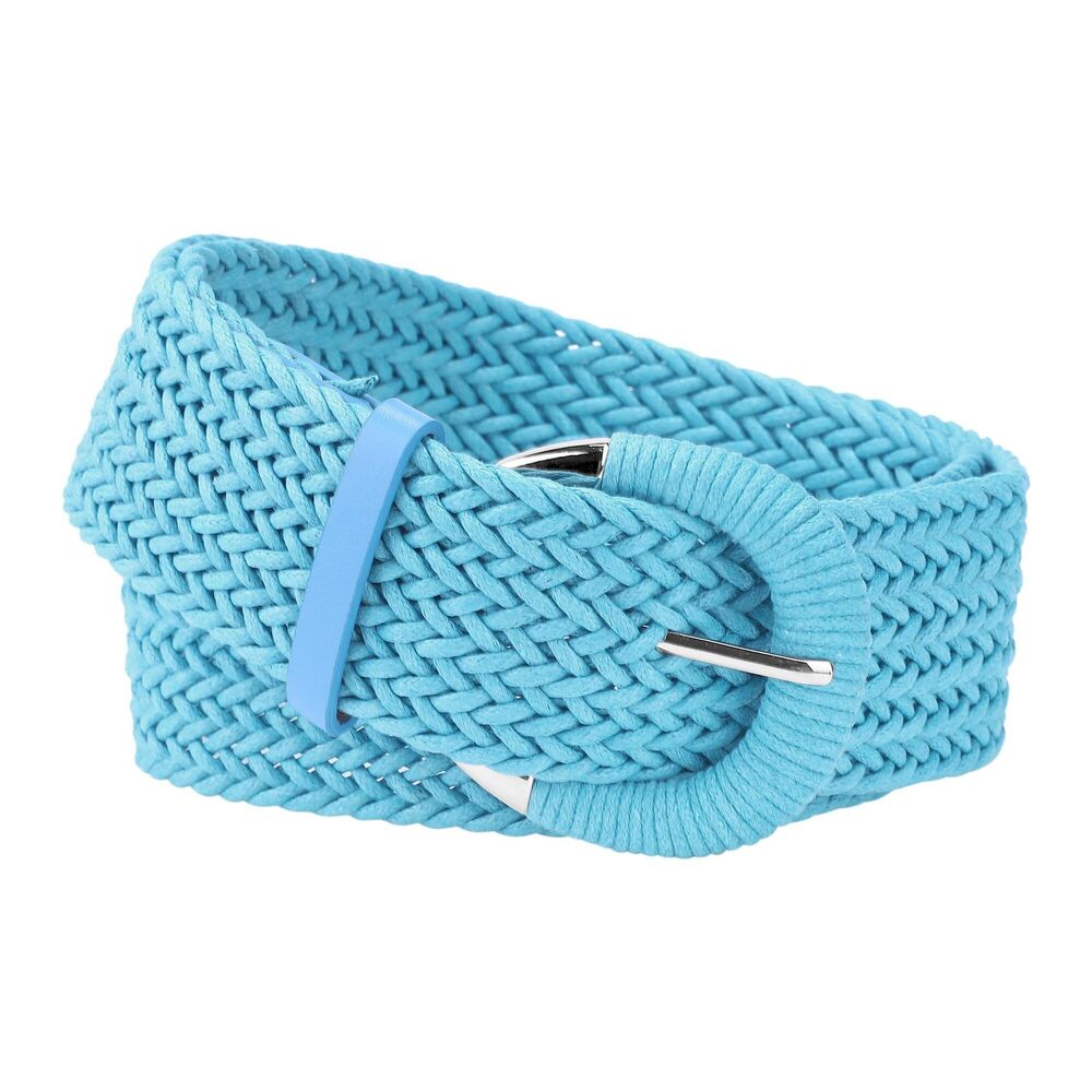 3222 Woven Plus Size Waist Belts Wide Braided For Women Dress Metal